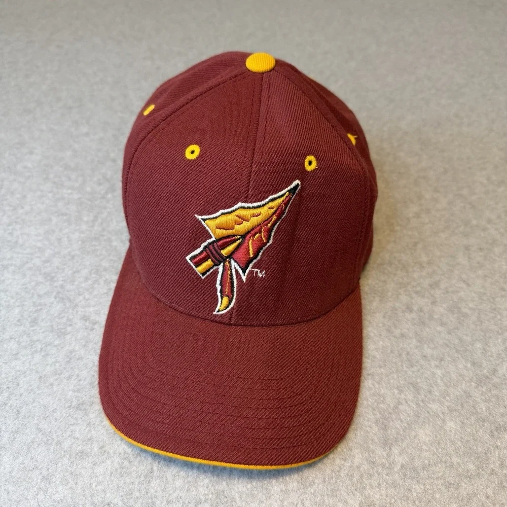 NCAA Florida State Seminoles Arrowhead Spear Adjustable Cap Hat Red/Gold Accents
